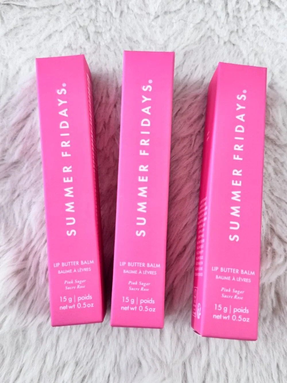 3pack/ Pink Sugar /Summer Fridays Lip Butter Balm Conditioning Lip Mask